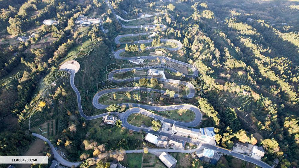 Winding Road in Enshi