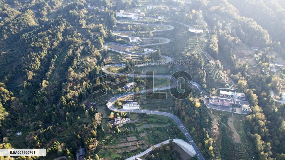 Winding Road in Enshi