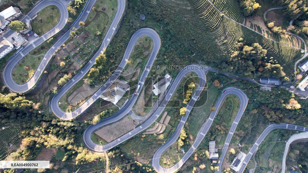 Winding Road in Enshi