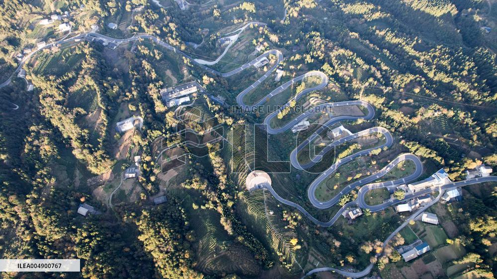 Winding Road in Enshi