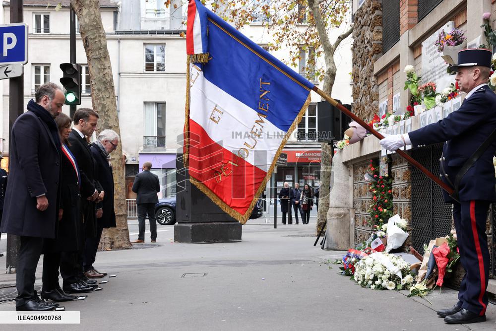 Tribute To Victims At La Belle Equipe - Paris