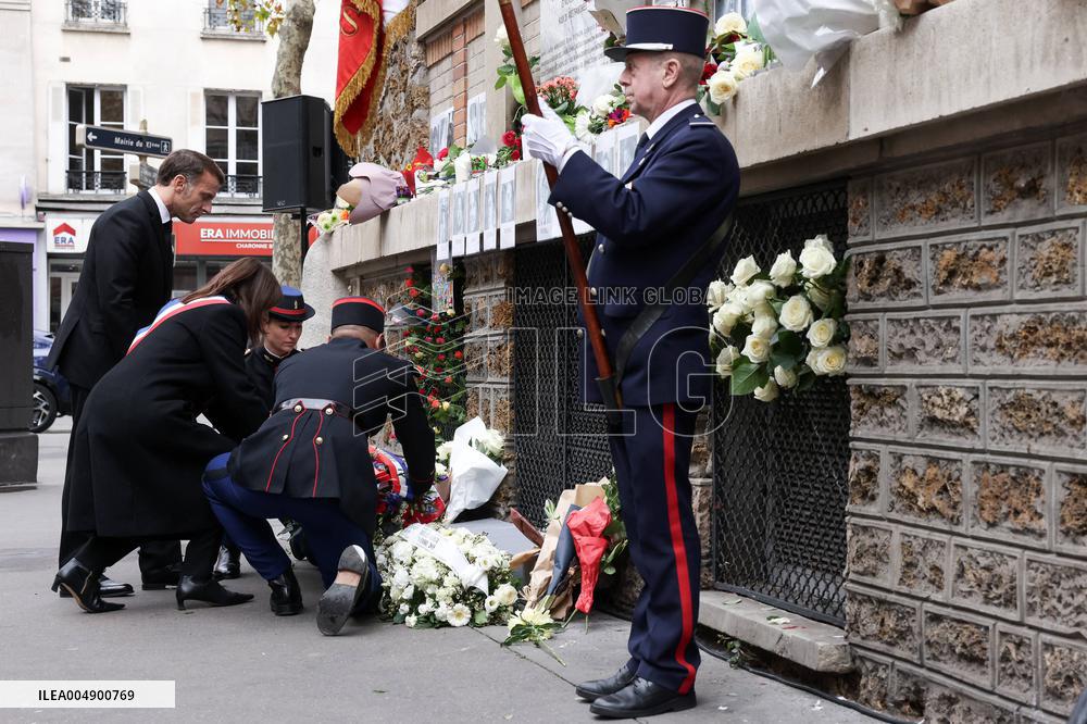 Tribute To Victims At La Belle Equipe - Paris