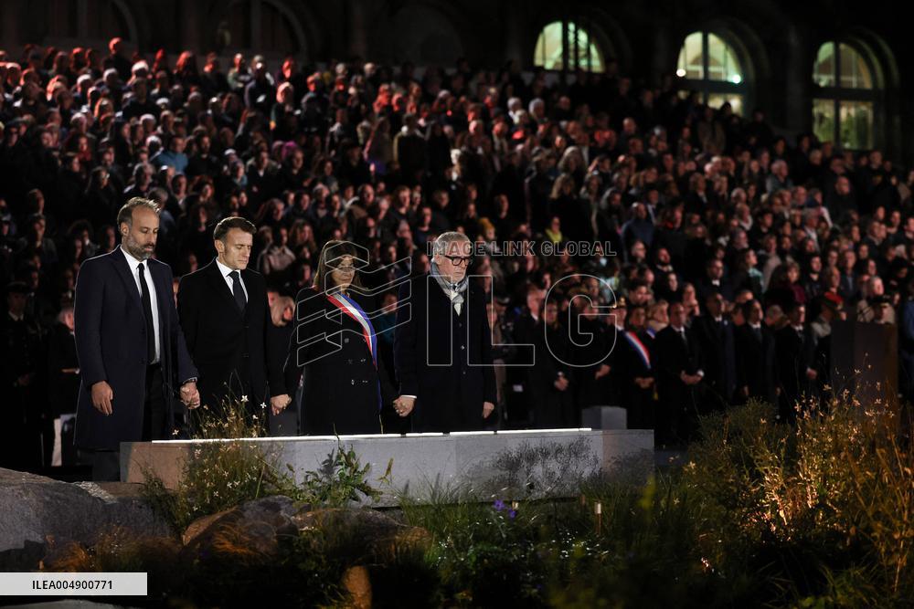 Ceremony Marking The 10th Anniversary Of The Attacks In 2015 - Paris