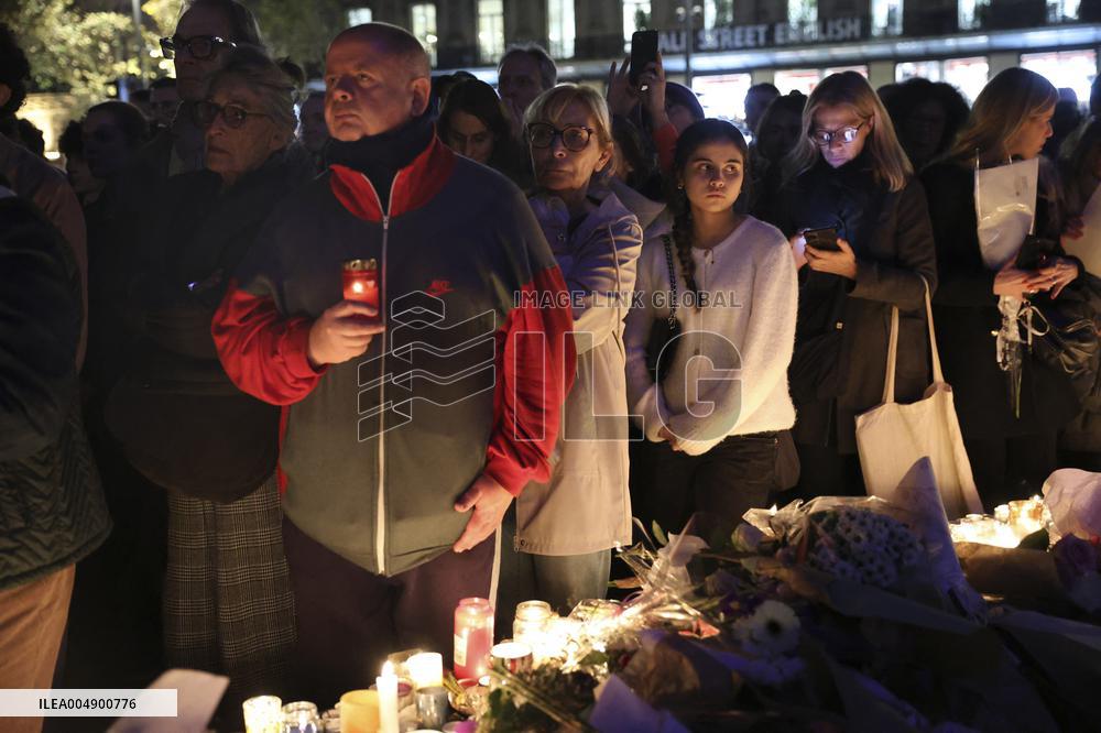 Tribute To Victims At Place De LA Republique - Paris