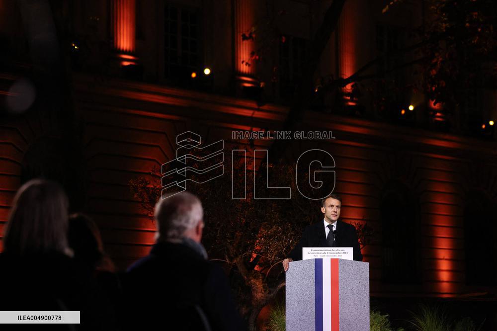 Ceremony Marking The 10th Anniversary Of The Attacks In 2015 - Paris