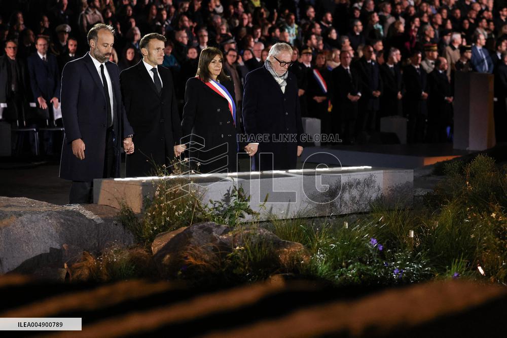 Ceremony Marking The 10th Anniversary Of The Attacks In 2015 - Paris
