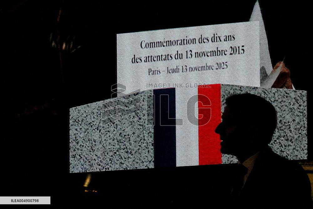 Ceremony Marking The 10th Anniversary Of The Attacks In 2015 - Paris