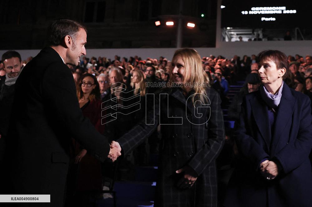Ceremony Marking The 10th Anniversary Of The Attacks In 2015 - Paris