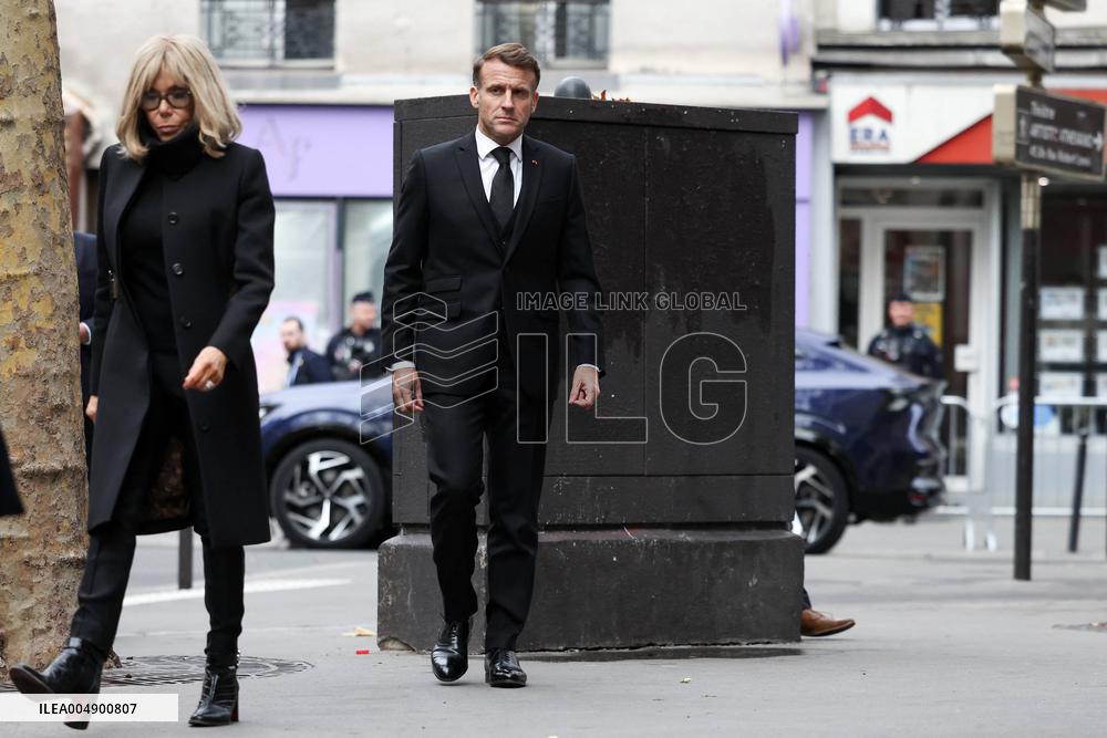 Tribute To Victims At La Belle Equipe - Paris