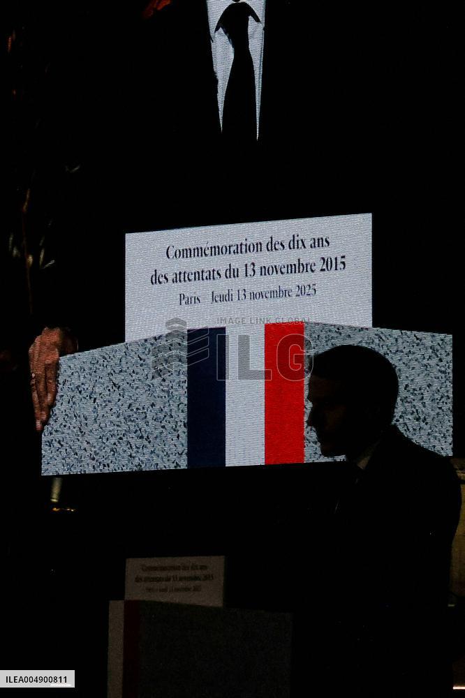 Ceremony Marking The 10th Anniversary Of The Attacks In 2015 - Paris