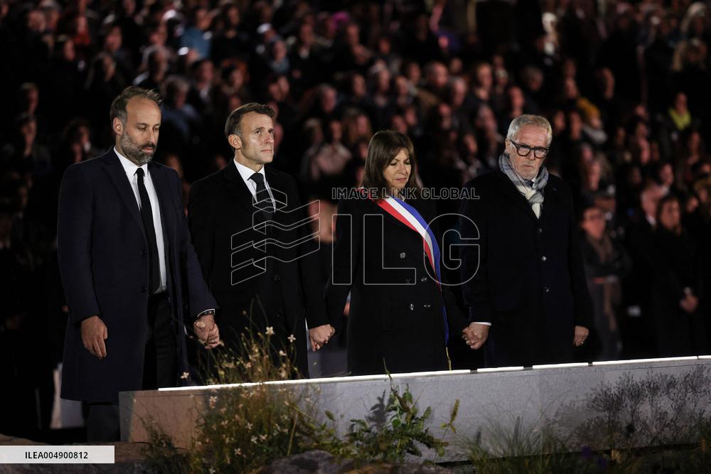 Ceremony Marking The 10th Anniversary Of The Attacks In 2015 - Paris