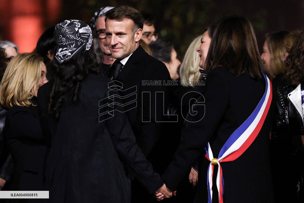 Ceremony Marking The 10th Anniversary Of The Attacks In 2015 - Paris