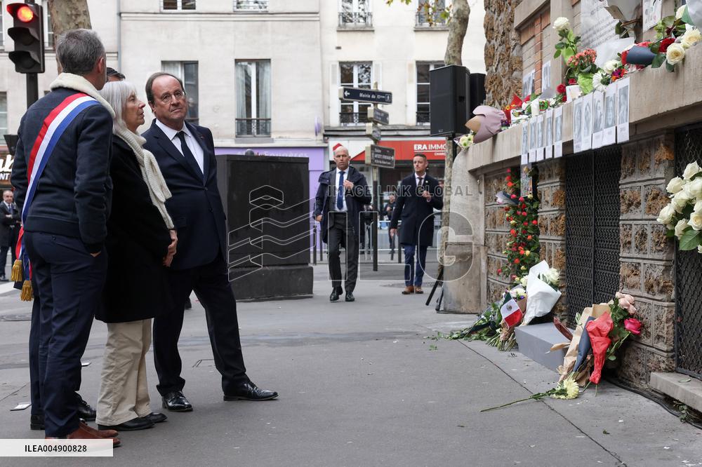 Tribute To Victims At La Belle Equipe - Paris