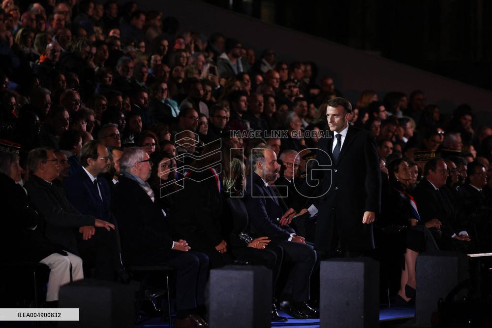 Ceremony Marking The 10th Anniversary Of The Attacks In 2015 - Paris
