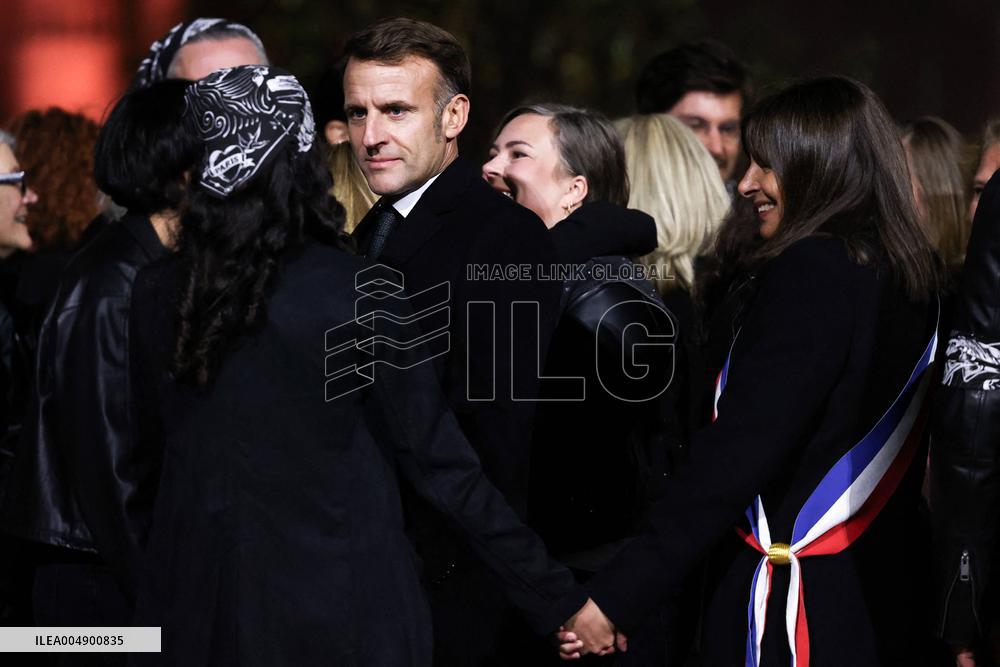 Ceremony Marking The 10th Anniversary Of The Attacks In 2015 - Paris