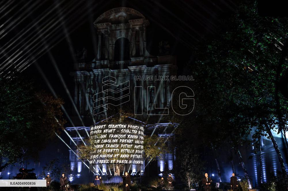 Ceremony Marking The 10th Anniversary Of The Attacks In 2015 - Paris