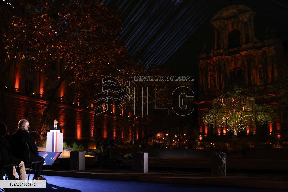 Ceremony Marking The 10th Anniversary Of The Attacks In 2015 - Paris