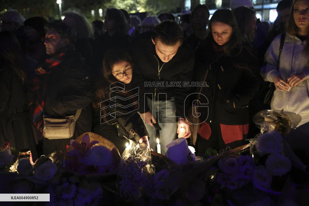 Tribute To Victims At Place De LA Republique - Paris