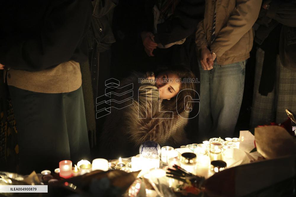 Tribute To Victims At Place De LA Republique - Paris