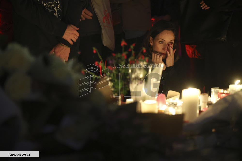 Tribute To Victims At Place De LA Republique - Paris