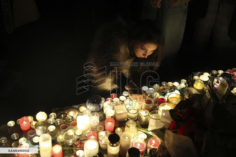 Tribute To Victims At Place De LA Republique - Paris