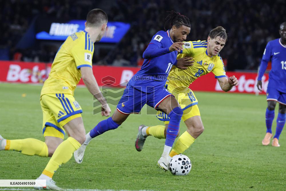 World Cup 2026 qualifying match France vs Ukraine