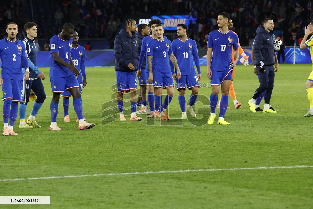 World Cup 2026 qualifying match France vs Ukraine