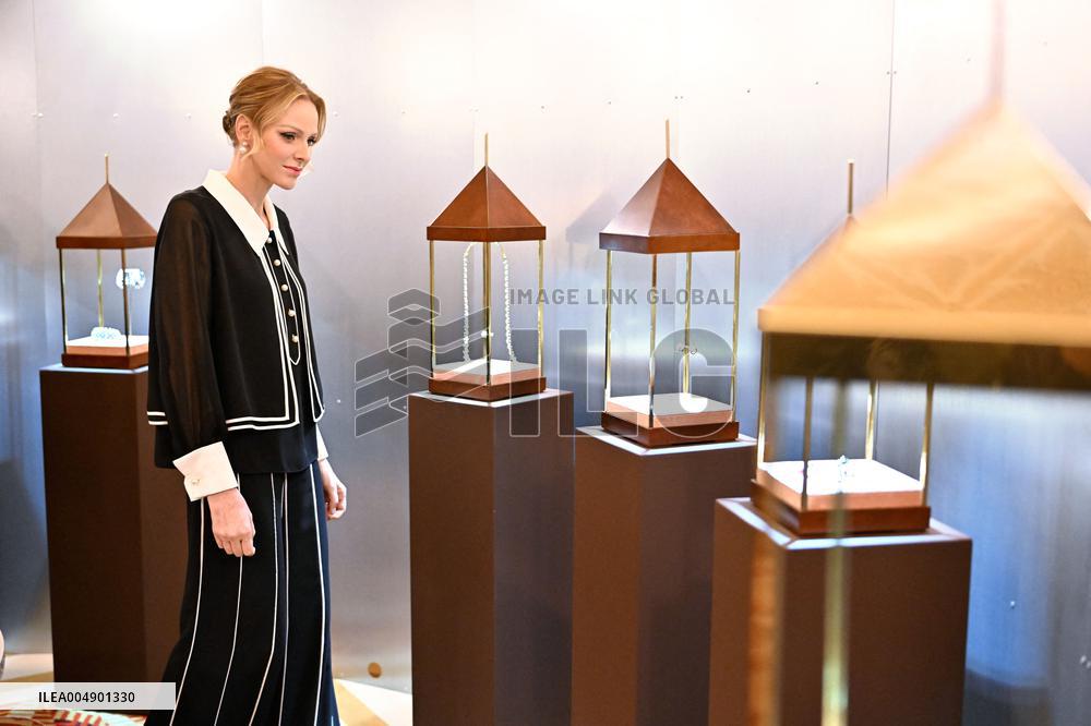 NO TABLOIDS - Princess Charlene Of Monaco At Opening Of Second Edition Of Joya - Monaco
