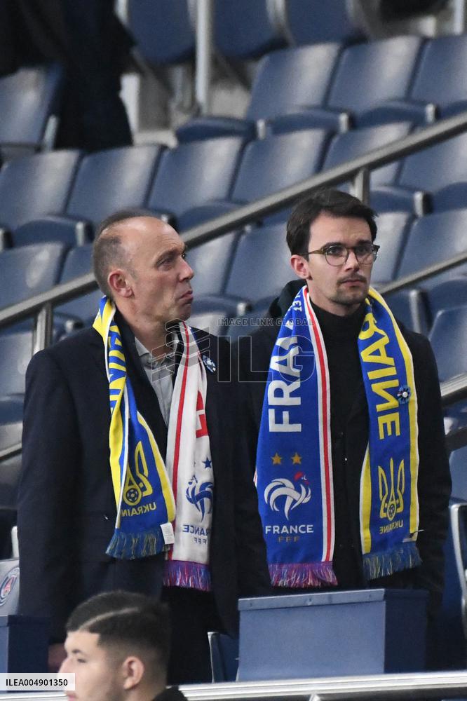 Celebs at FIFA World Cup Qualifiers - France Ukraine