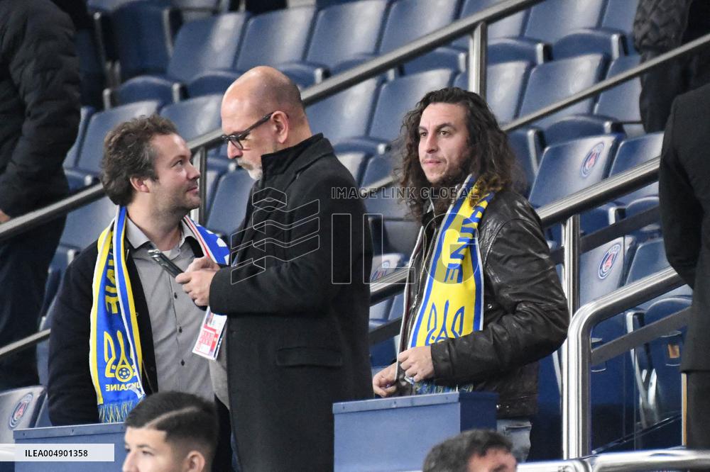 Celebs at FIFA World Cup Qualifiers - France Ukraine