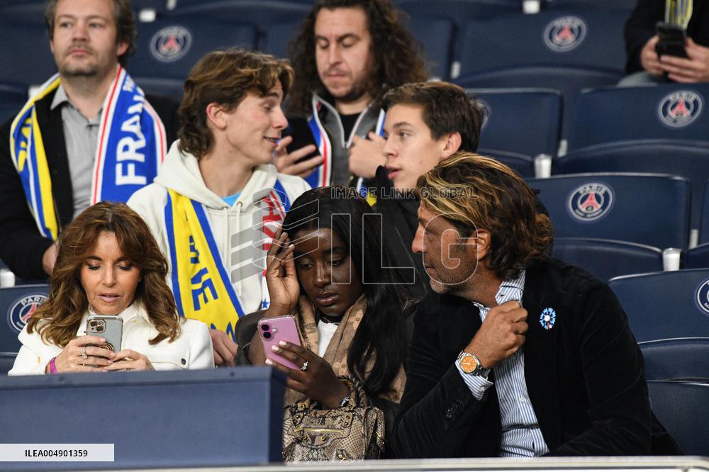 Celebs at FIFA World Cup Qualifiers - France Ukraine