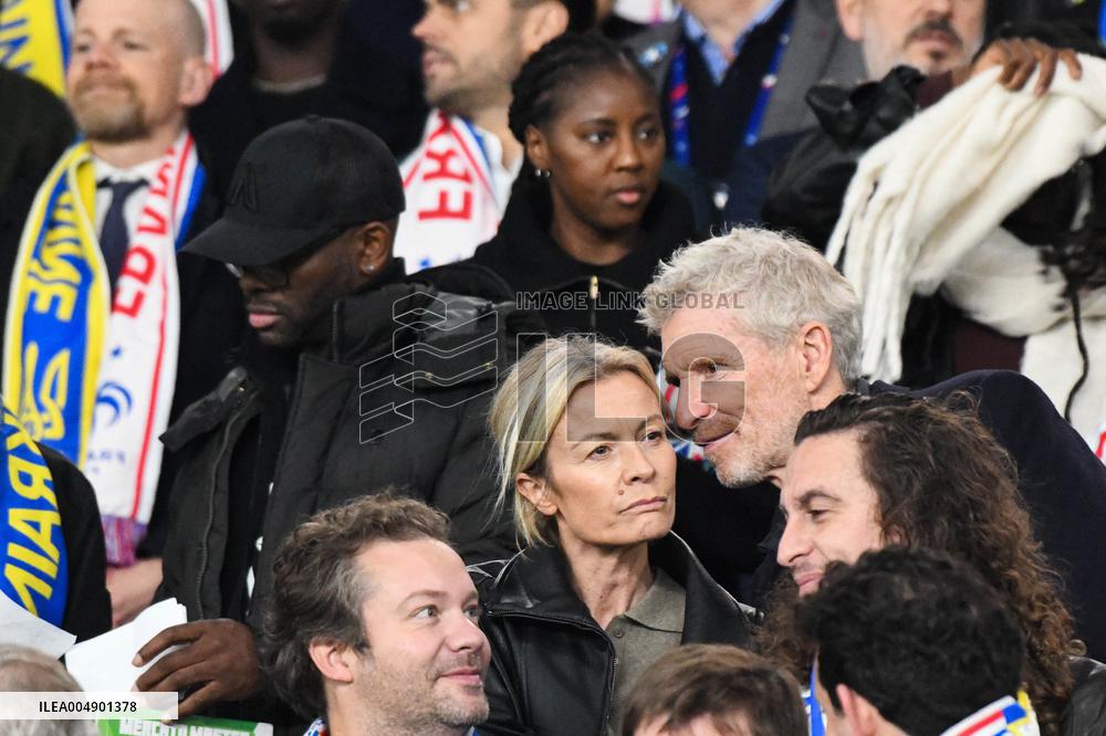 Celebs at FIFA World Cup Qualifiers - France Ukraine