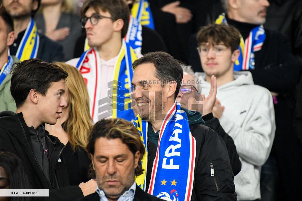 Celebs at FIFA World Cup Qualifiers - France Ukraine