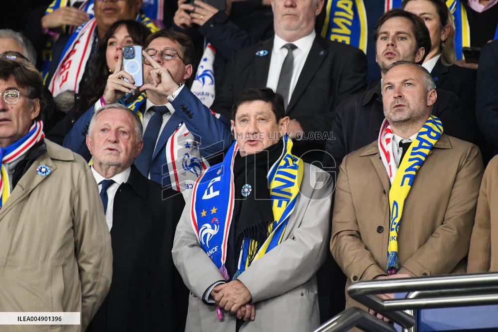 Celebs at FIFA World Cup Qualifiers - France Ukraine