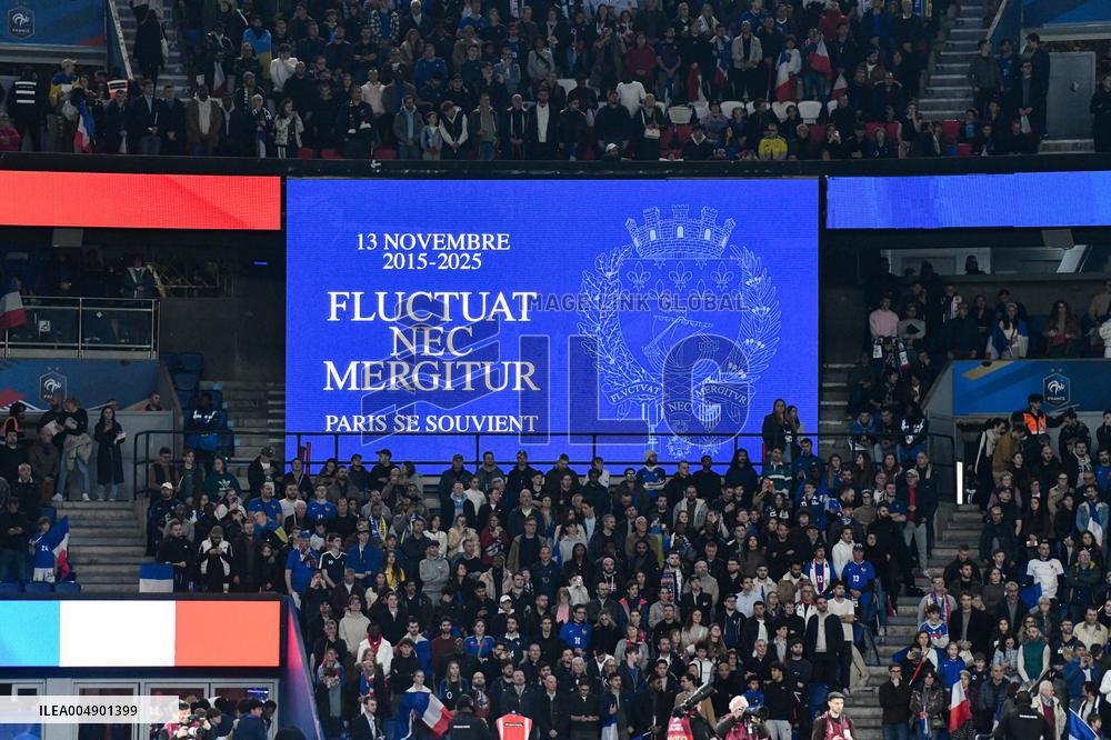 Celebs at FIFA World Cup Qualifiers - France Ukraine