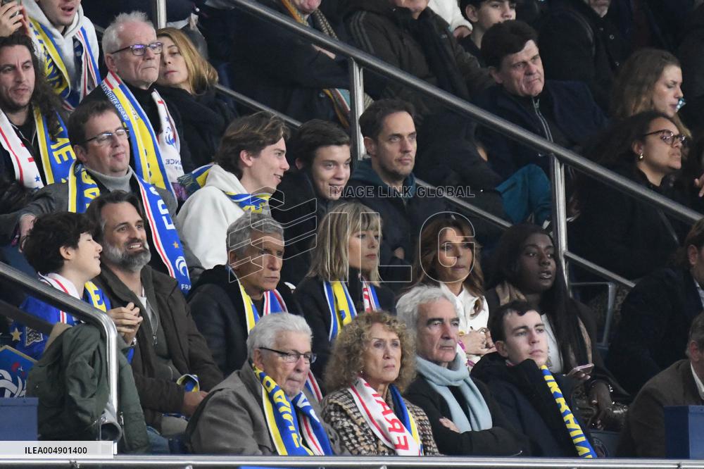 Celebs at FIFA World Cup Qualifiers - France Ukraine