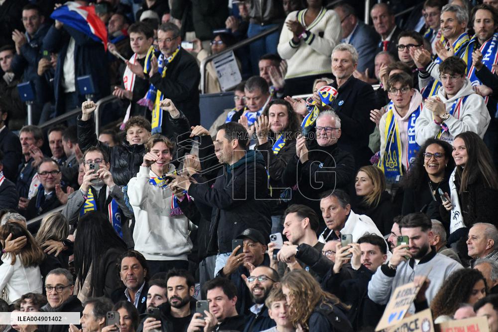Celebs at FIFA World Cup Qualifiers - France Ukraine