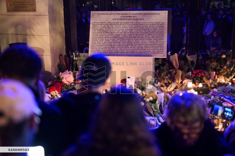 Bataclan Commemoration of November 2015 Attacks - Paris