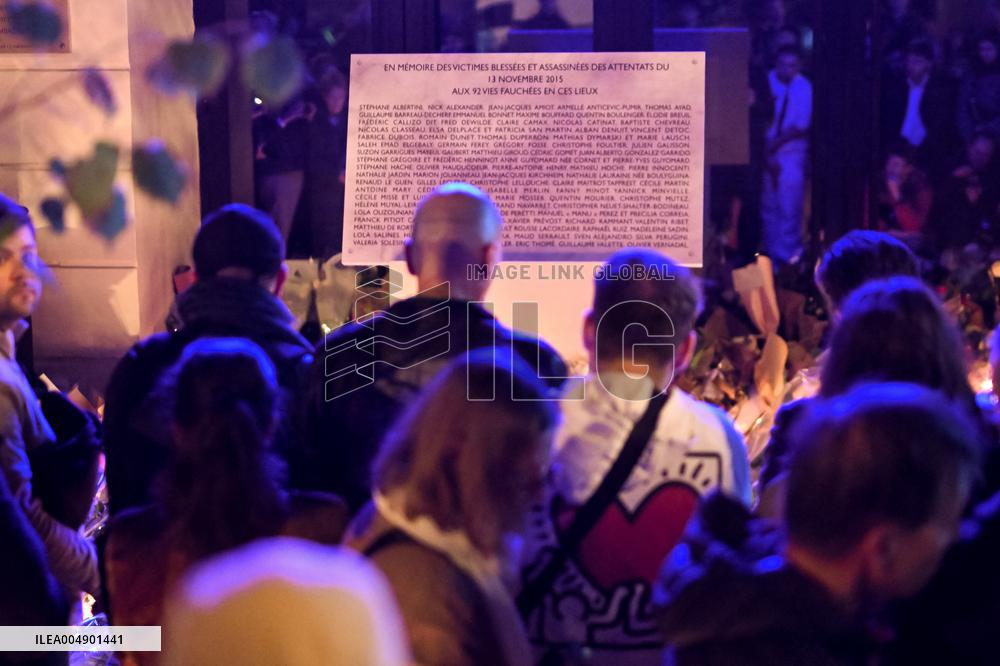 Bataclan Commemoration of November 2015 Attacks - Paris