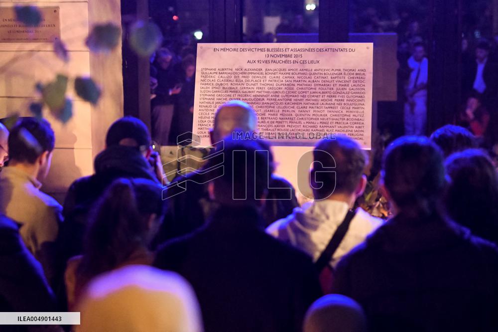 Bataclan Commemoration of November 2015 Attacks - Paris