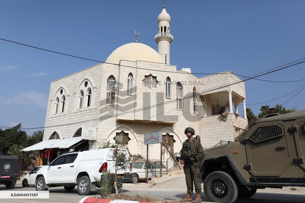 Fire At Mosque In Salfit - Palestine