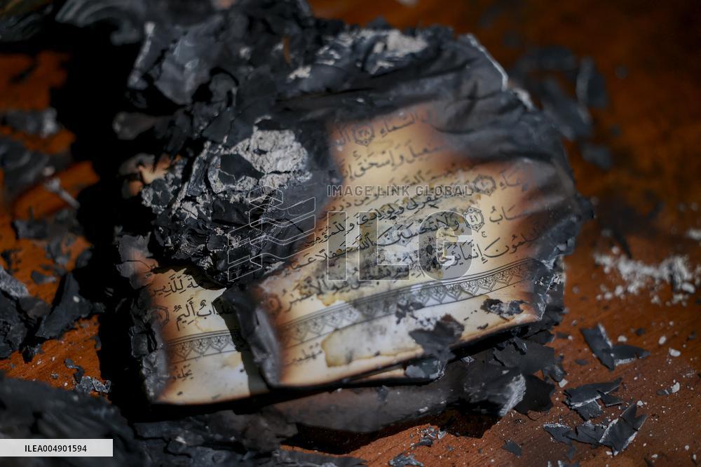 West Bank Mosque Arson Attack - Palestine