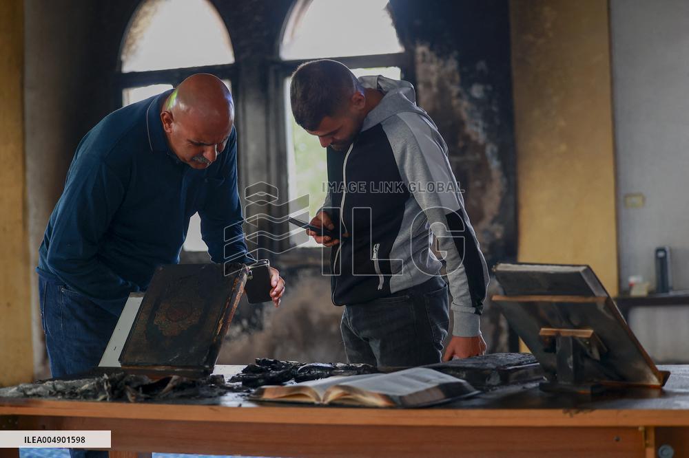 West Bank Mosque Arson Attack - Palestine