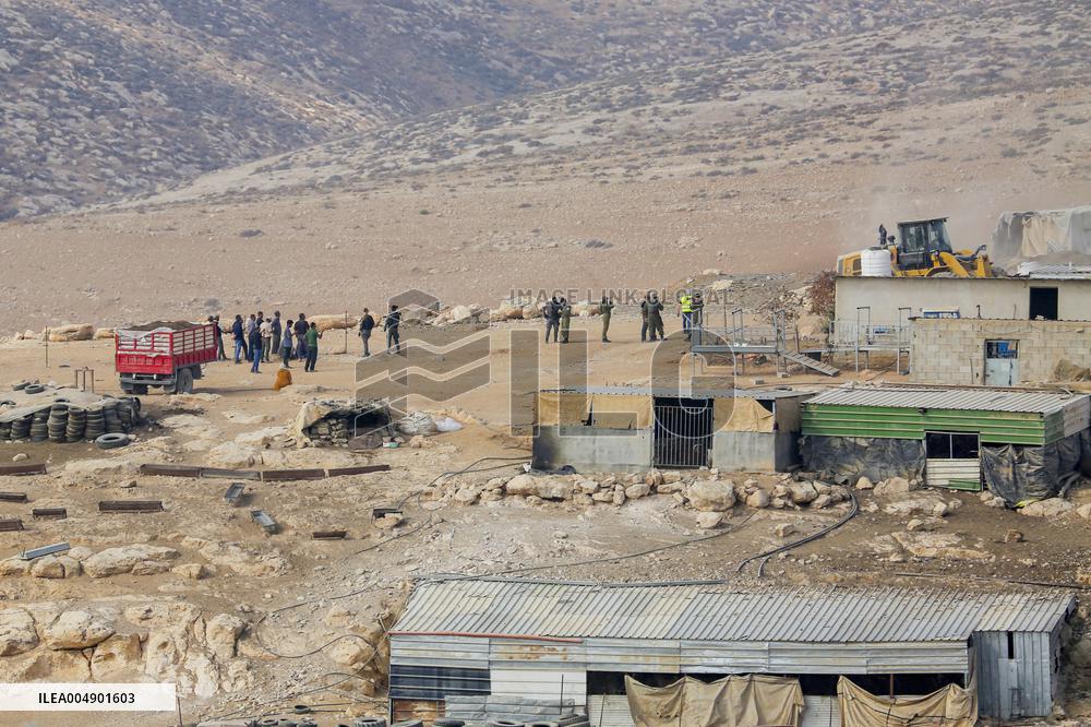Army Razes South Hebron Structures - Palestine