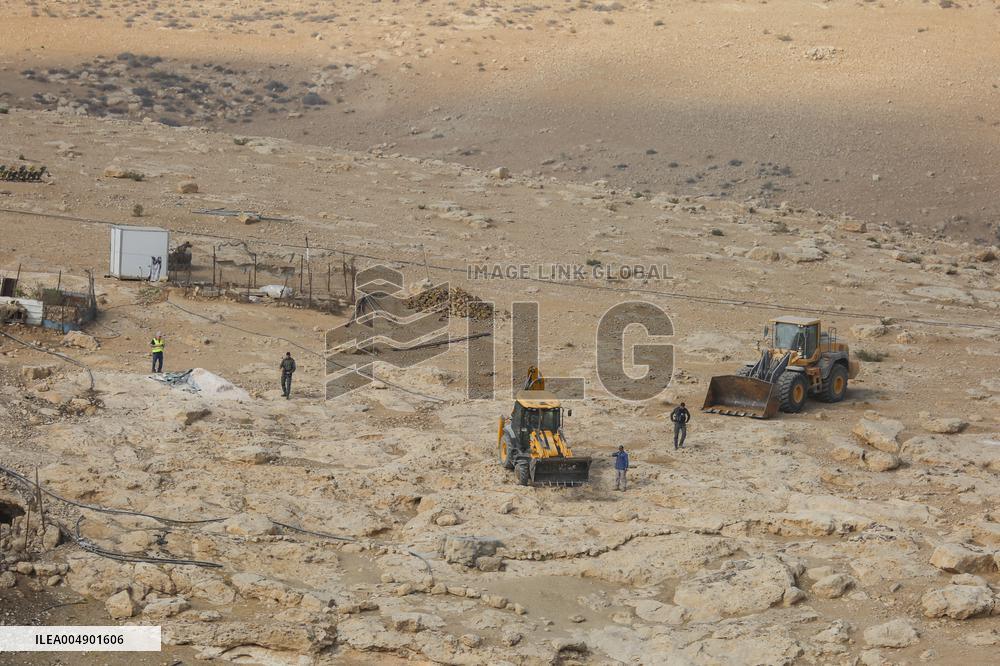 Army Razes South Hebron Structures - Palestine