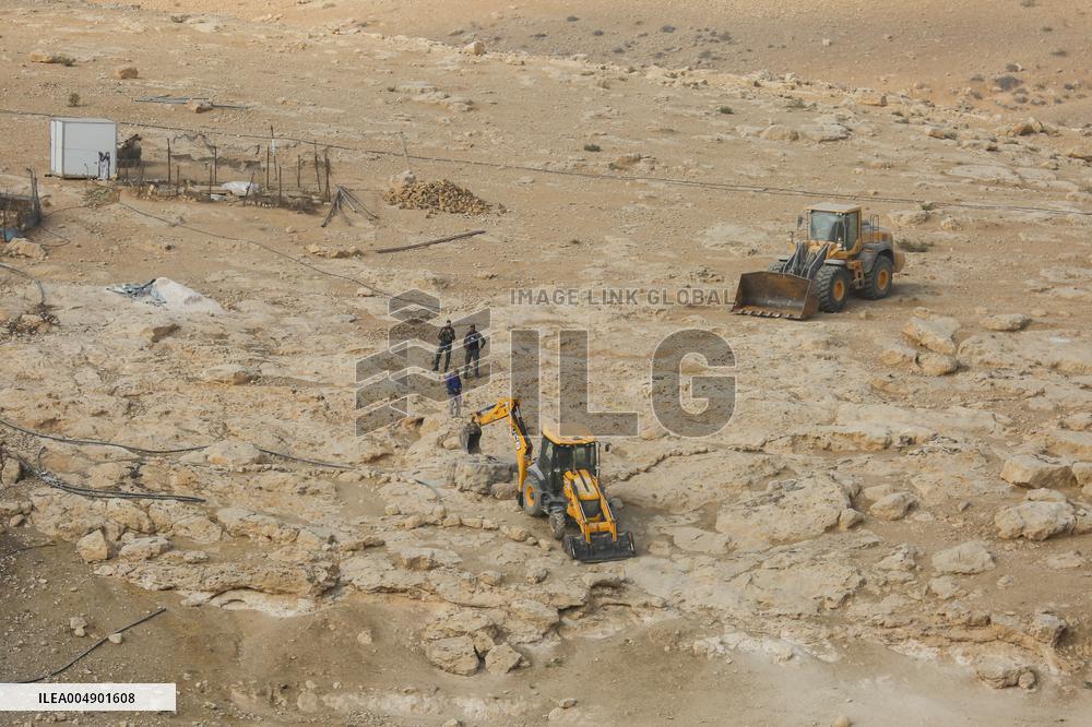 Army Razes South Hebron Structures - Palestine