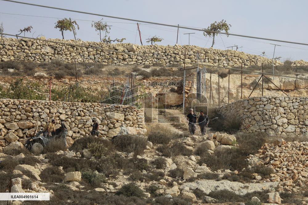 Palestinians Protest Against Israeli Settlers Near Hebron - Palestine