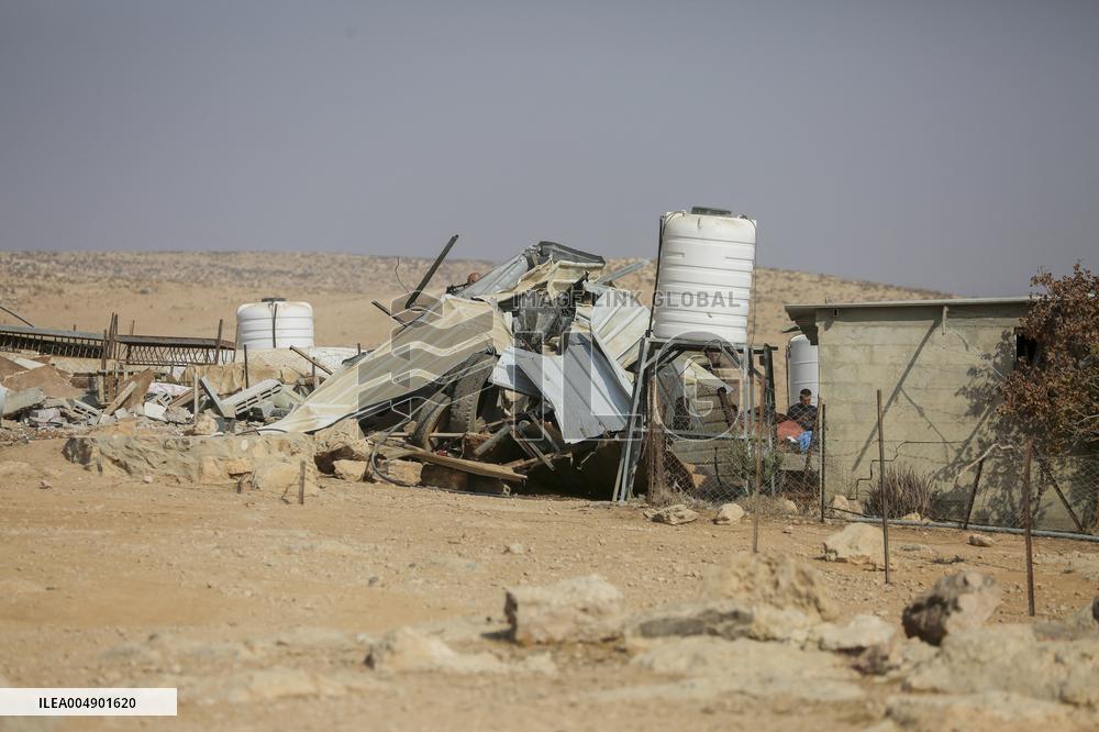 Army Razes South Hebron Structures - Palestine