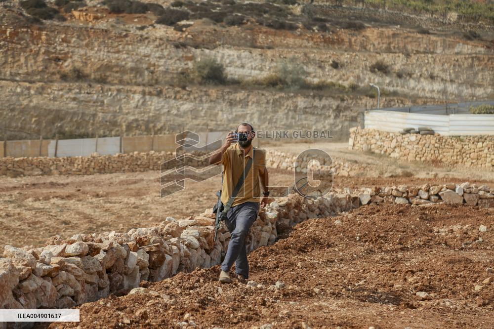 Palestinians Protest Against Israeli Settlers Near Hebron - Palestine
