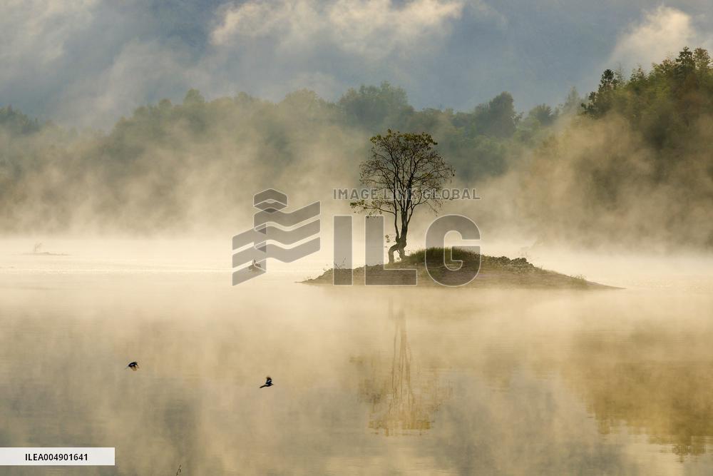 Morning Mist Creates Scenic Views In Yixian - China
